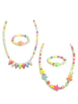 EL REGALO - Necklace and Bracelet Combo for Kids Girls (Set of 4)